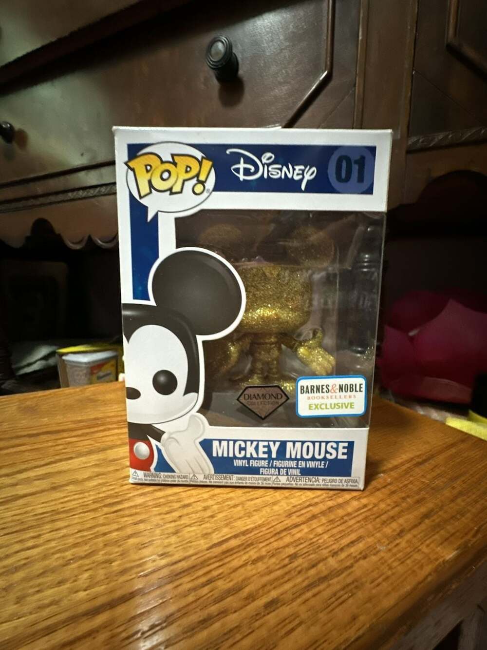 Funko POP! Disney Mickey Mouse #01 Diamond Collection Barnes & Noble Exclusive